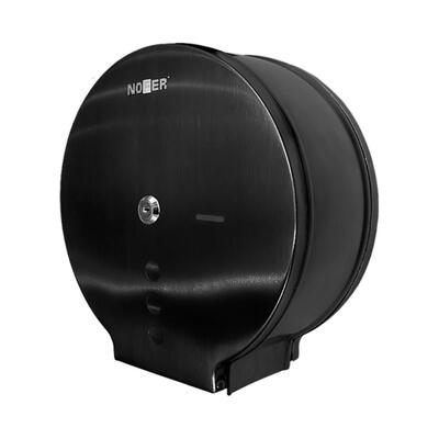 Black Stainless Steel Industrial Toilet Roll Holder